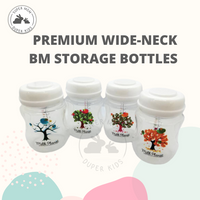 MILK PLANET Premium Wide Neck Breast milk Storage Bottle 5oz (4pc)