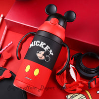 Disney 3D Stainless Steel Thermal Bottle With Straw