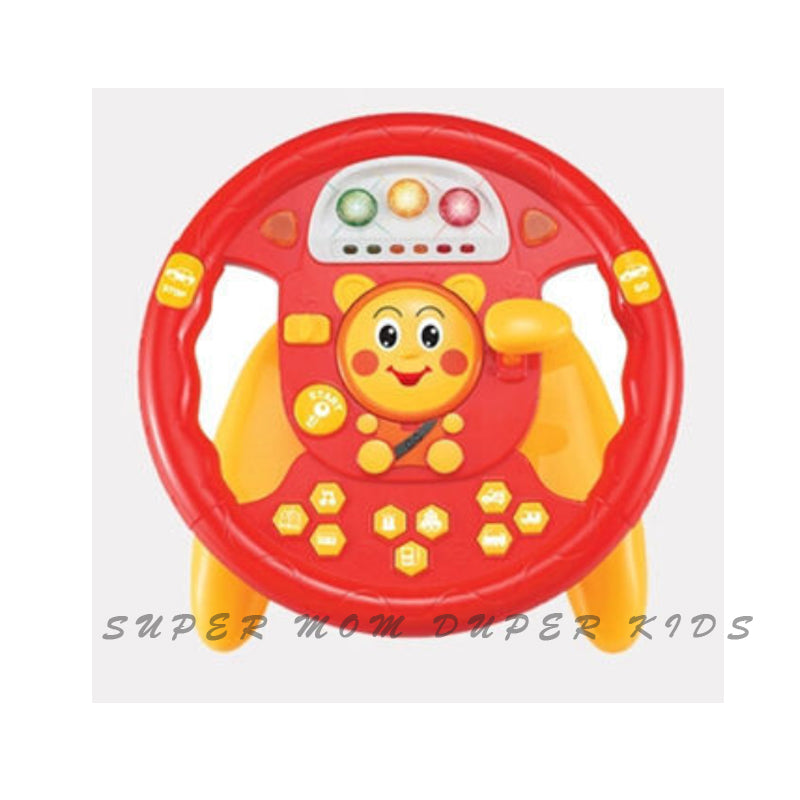 Children's Early Education Sound And Light Deformation Steering Wheel
