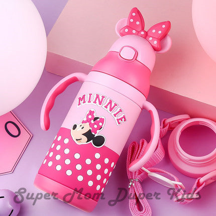 Disney 3D Stainless Steel Thermal Bottle With Straw