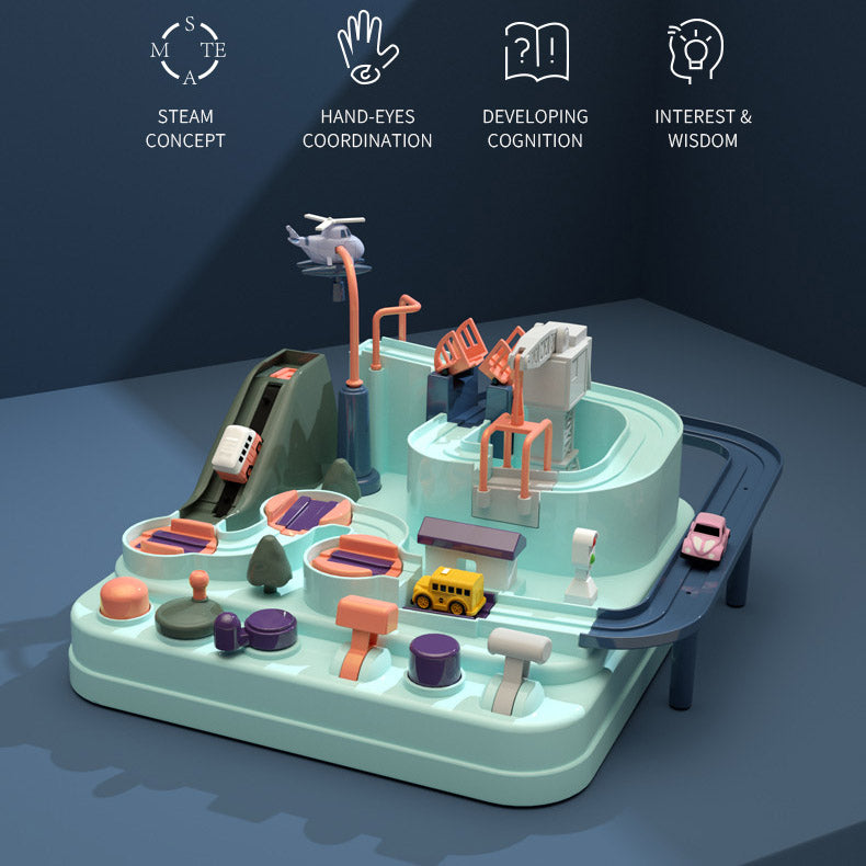 Car Adventure Toy Race Set for Kids, Educational Toy Set