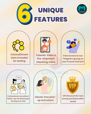 Breast Pump Rental Daily Rental【Try before Purchase】