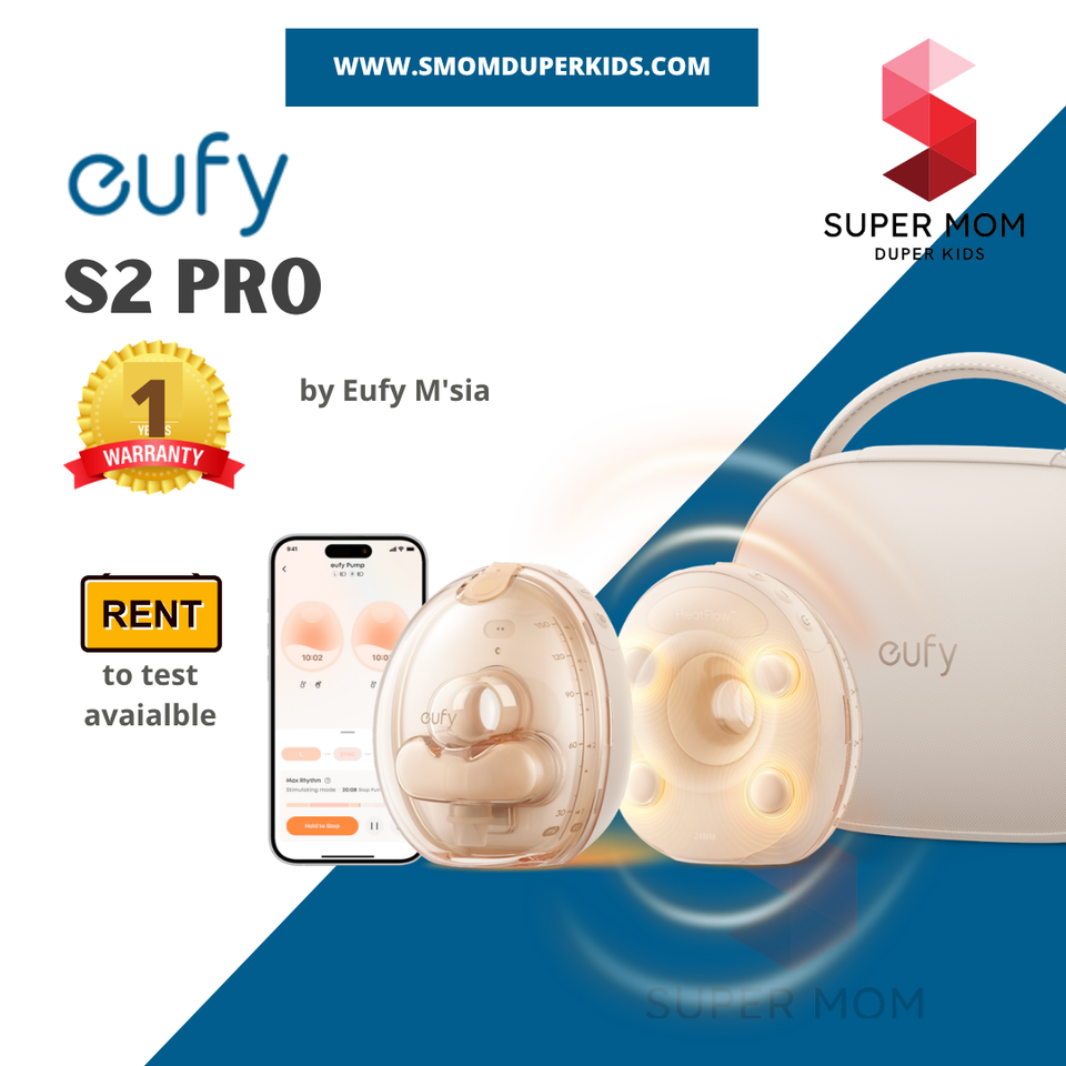 Eufy S2 Pro Wearable Breast Pump | HeatFlow™ Technology | Massage Mode | Hospital-Grade Suction |Ultra-Quiet