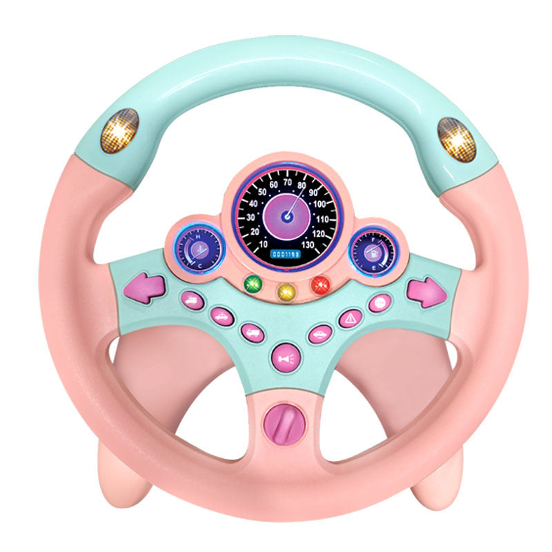 Baby Driver Simulation Steering Wheel With Music & Lights (FREE Belt)