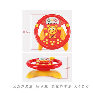 Children's Early Education Sound And Light Deformation Steering Wheel