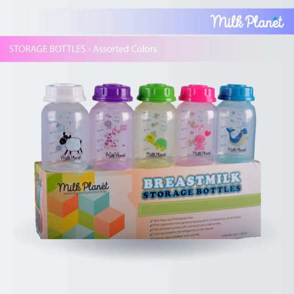 Milk Planet  Assorted Colours Storage Bottles (5oz)