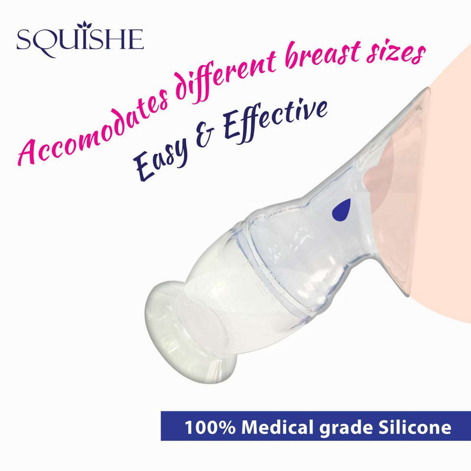 Milk Planet Squishe Silicone  Breastmilk collector with suction base