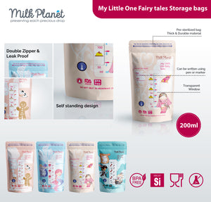 Milk Planet My Little One Fairy Tales Breast Milk Storage Bag (7oz)